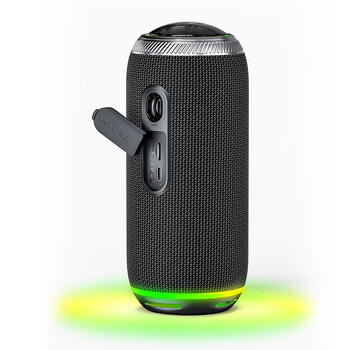 Rockmia EBS-616 Φορητό ισχυρό ηχείο μπάσων 16w Bluetooth 5.3 Colorful RGB Light Fabric Mesh Wireless Audio Boombox