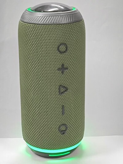 Rockmia EBS-616 Преносим мощен 16w бас високоговорител Bluetooth 5.3 Цветен RGB светъл плат Мрежа Безжичен аудио бумбокс