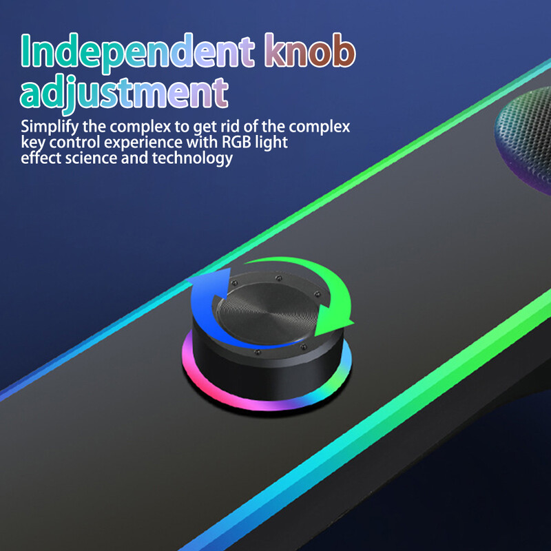 3W*2 Bluetooth zvučnik 4D Stereo Surround zvučnici Mini subwoofer Sound Bar Za prijenosno računalo Računalo USB DC 5V