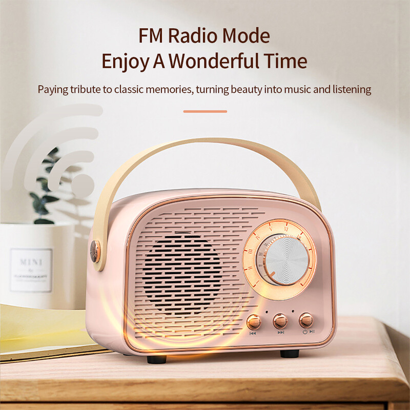 Ретро Bluetooth аудио преносим преносим безжичен Bluetooth аудио домашен външен мини високоговорител