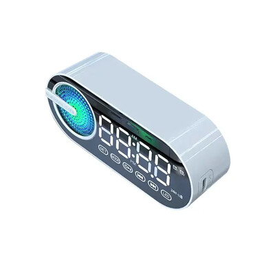 #USB Punjenje Radio Budilica RGB Prijenosni Bluetooth zvučnik FM Veliki Zaslon Mute Mirror Digitalna Spavaća Soba Ured Decktop