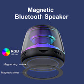 Magnetski Bluetooth zvučnik RGB mini prijenosni zvučnik magnetski držač telefona prsten bežična zvučna kutija Bluetooth zvučnik toranj