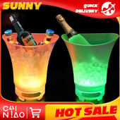 5L RGB LED кофа за лед с Bluetooth високоговорител Водоустойчива пластмасова светеща бира Шампанско За барове Нощни клубове Нощно парти