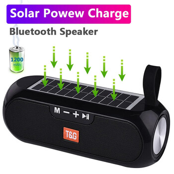 TG182 Solar με ηχείο με φακό Εξωτερικό ηχείο Bluetooth 10W USB φορητή ασύρματη υποστήριξη Κάρτα TF FM υποβοηθούμενη είσοδος ραδιοφώνου