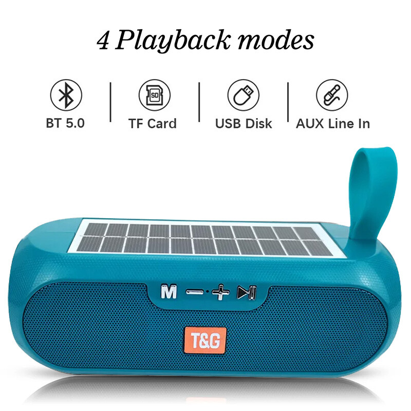 TG182 Solarni sa zvučnikom svjetiljkom Vanjski Bluetooth zvučnik 10 W USB prijenosna bežična podrška TF kartica FM radio ulaz
