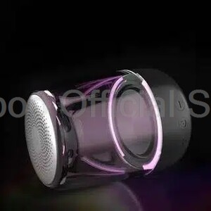 Bežični Bluetooth zvučnik, stolni prijenosni mini subwoofer, staklena školjka, punjiva LED svjetlosna zvučna kutija za unutarnje i vanjske prostore