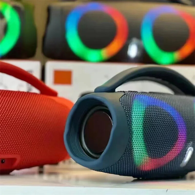 Bluetooth zvučnik velike snage 100 W, prijenosni RGB šareno svjetlo, vodootporni bežični subwoofer, 360 stereo surround TWS FM boombox