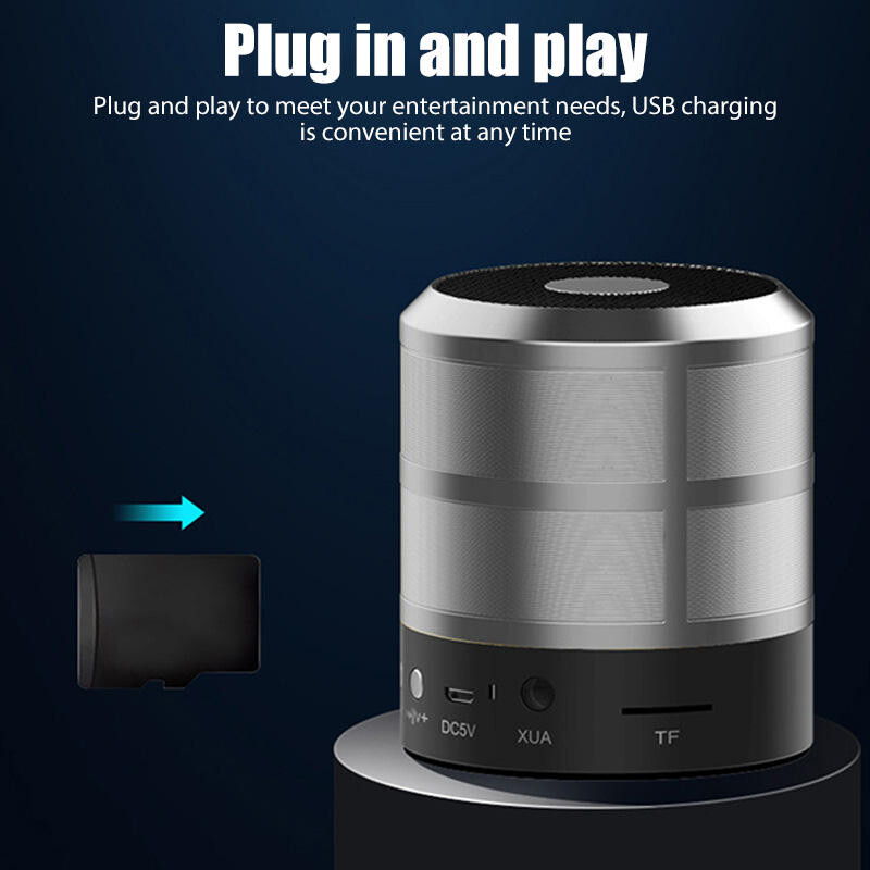 Горещи продавани преносими безжични Bluetooth високоговорителиUSB зареждане с висока сила на звука, подходящи за плаж на открито