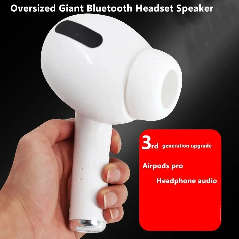 Ogromni Giant Bluetooth slušalica zvučnik za AirPods Pro model Bežični Bluetooth audio Poklon Poklon za lov Hot Net Red Soundbar