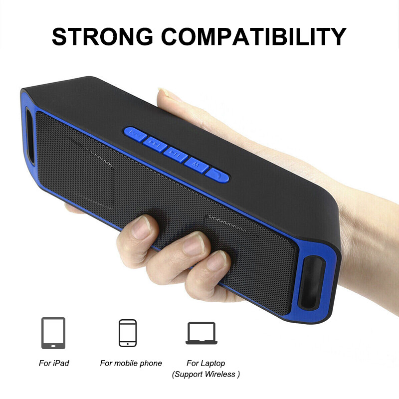 Prijenosni Bluetooth zvučnik Bežični mini zvučnik Pojačalo Stereo subwoofer zvučnik TF USB Ugrađeni mikrofon Dvostruki bas