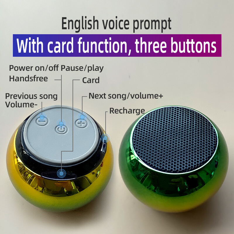 Bežični Bluetooth zvučnik Snažni prijenosni TWS zvučnici Mini Soundbox Bas Sound Box Podrška TF kartica Subwoofer Reprodukcija glazbe