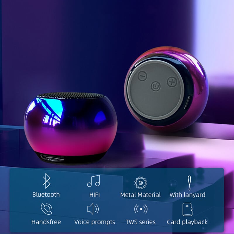 Bežični Bluetooth zvučnik Snažni prijenosni TWS zvučnici Mini Soundbox Bas Sound Box Podrška TF kartica Subwoofer Reprodukcija glazbe