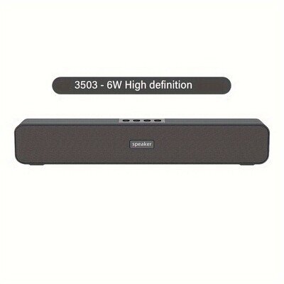 Stolni bežični bar zvučnik, prijenosni zvučnik, dvostruki zvučnik 4D glasan stereo, BT veza, pojačalo uz pomoć mobilnog telefona