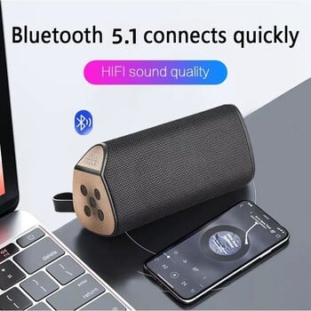 Безжични Bluetooth високоговорители Преносима истинска звукова кутия Водоустойчив високоговорител Външен стерео съраунд Поддържа TF радио