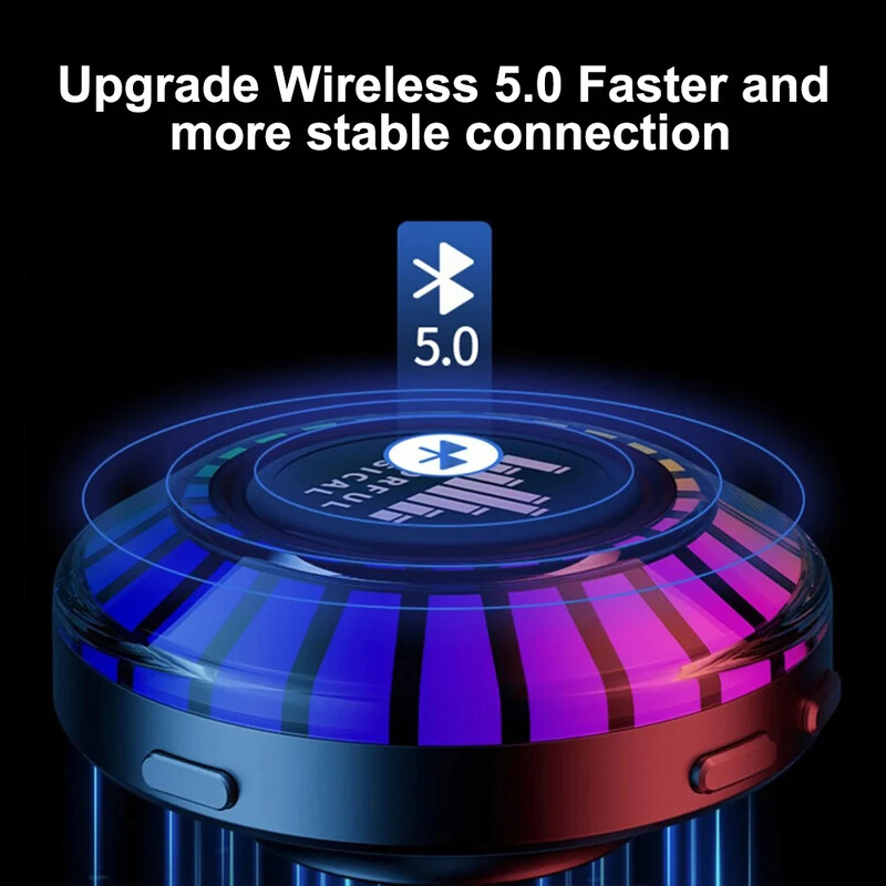 Bone Conduction Bluetooth zvučnici Prijenosni unutarnji vanjski bežični zvučnik s LED atmosferskim svjetlom HiFi Stereo Soundbar