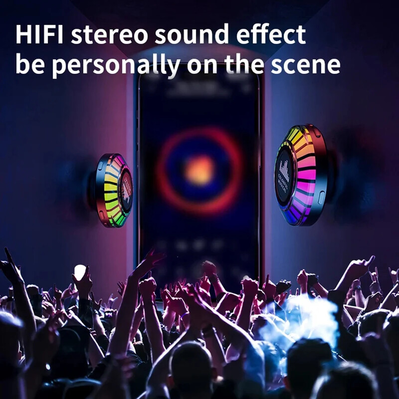 Bone Conduction Bluetooth zvučnici Prijenosni unutarnji vanjski bežični zvučnik s LED atmosferskim svjetlom HiFi Stereo Soundbar