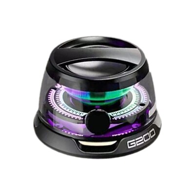 Магнитен преносим Bluetooth високоговорител HECATE G200 Мини звукова кутия Bluetooth 5.3 RGB осветление Държач за телефон True Wireless