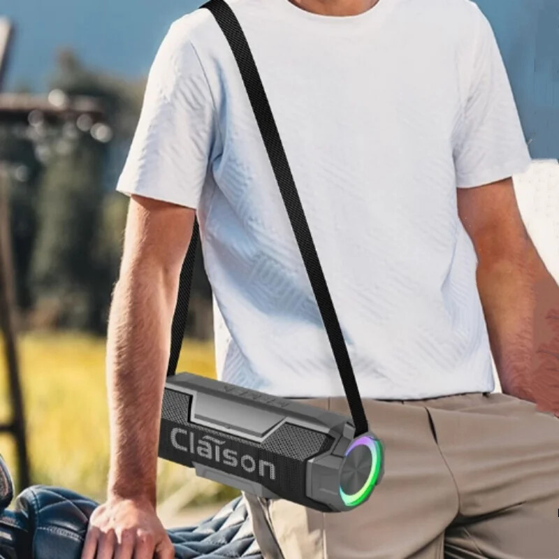 200 W bežični Bluetooth zvučnik velike snage Vanjski prijenosni subwoofer Dvostruki zvučnici RGB šarena svjetla Vodootporni zvučni sustav