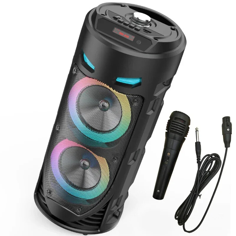 30W bežični stup velike snage stereo prijenosni Bluetooth zvučnik subwoofer bas zvučnici za zabavu s mikrofonom obiteljski karaoke USB