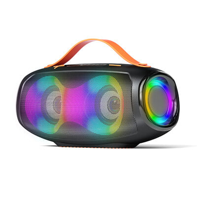 Rockmia EBS-610 20W RGB безжичен високоговорител Bluetooth 5.3 с RGB светлина Преносим водоустойчив стерео музика Мощен бумбокс