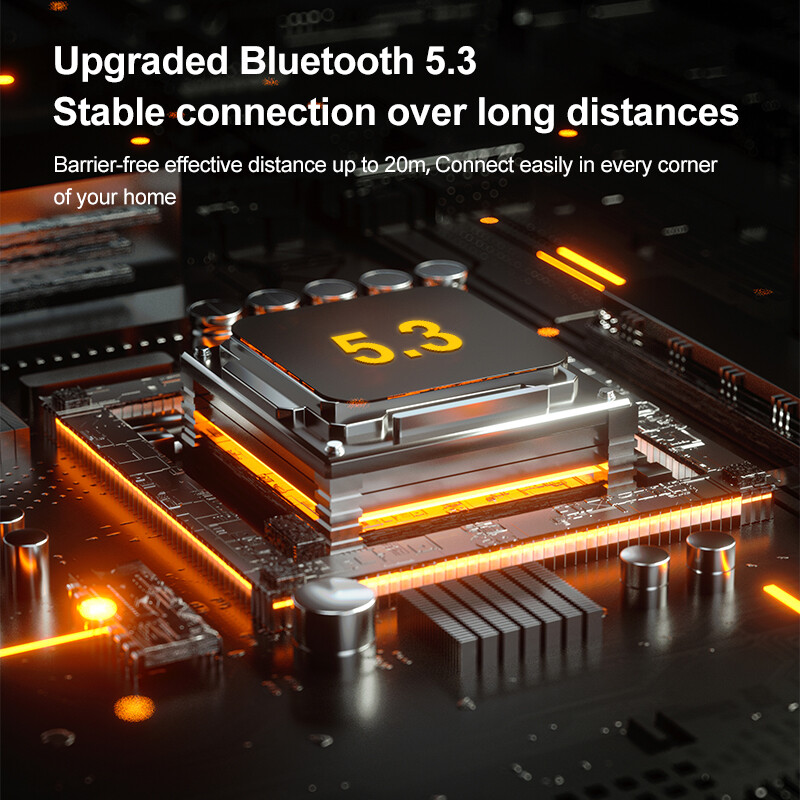 Rockmia EBS-610 20W RGB безжичен високоговорител Bluetooth 5.3 с RGB светлина Преносим водоустойчив стерео музика Мощен бумбокс