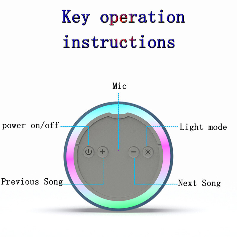 Bežični Bluetooth zvučnik Premium M4 Aluminijska prijenosna mini TF kartica TWS Interconnect Radio Ugrađeni mikrofon Svjetlo RGB