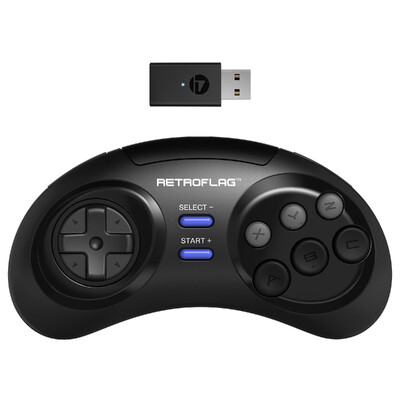 RETROFLAG Classic 2.4G Wireless Game Controller-M Gamepad za Switch, Windows, Sega Genesis mini/MD mini 2 i Raspberry Pi