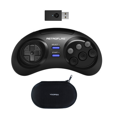 RETROFLAG Classic 2.4G Wireless Game Controller-M Gamepad za Switch, Windows, Sega Genesis mini/MD mini 2 i Raspberry Pi