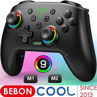 BEBONCOOL Wireless Switch Pro kontroler s joystickom i dvostrukom vibracijom kompatibilan za Switch OLED/Lite Switch Remote Gamepad