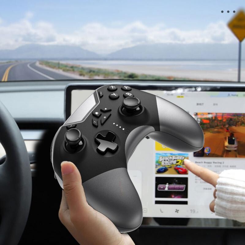 Automobilski Bluetooth Joystick Bežični prekidač GamePad Kontroler za Tesla Model Y Model 3 Ručka za igru Obloga Unutrašnjost Dodatna oprema