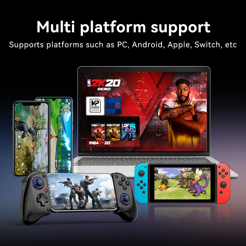 BSP-D11 rastezljivi bežični kontroler za igre za SWITCH/Android/Apple IOS tablet za PS3/PS4/XBOX Gamepad Streaming