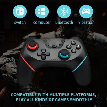 BROODIO Συμβατό χειριστήριο Nintendo Switch Wireless Bluetooth Gamepads για Nintendo Switch Pro OLED χειριστήριο χειριστηρίου κονσόλας