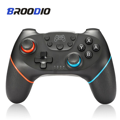 „BROODIO“ suderinami „Nintendo Switch“ valdikliai, belaidžiai „Bluetooth“ žaidimų pultai, skirti „Nintendo Switch Pro“ OLED konsolės valdymo vairasvirtei