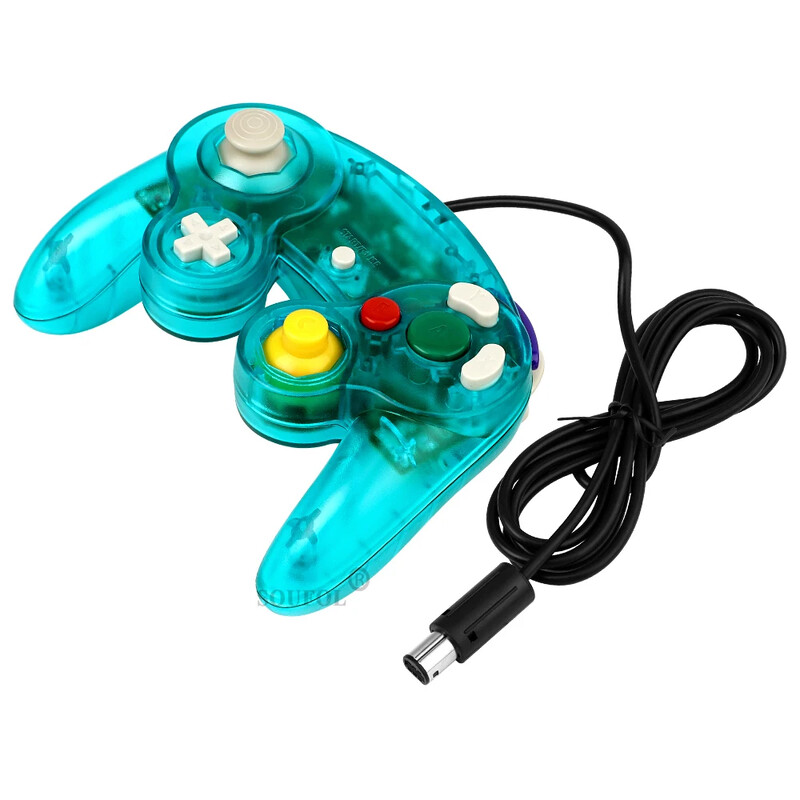 Novi zamjenski prozirni kontroler igre Gamepad sa žičanim ručnim joystickom za NGC GameCube konzolu za video igre