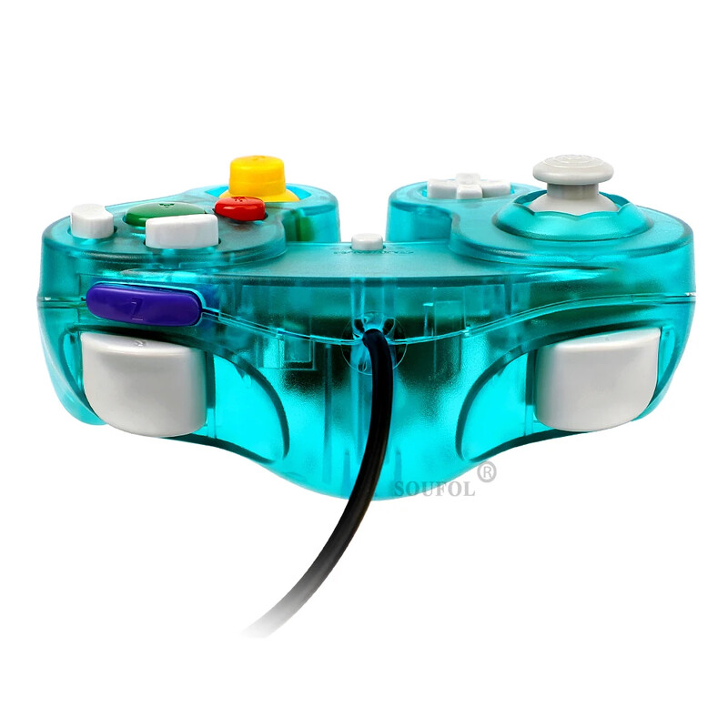 Novi zamjenski prozirni kontroler igre Gamepad sa žičanim ručnim joystickom za NGC GameCube konzolu za video igre