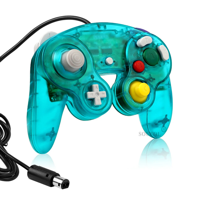 Novi zamjenski prozirni kontroler igre Gamepad sa žičanim ručnim joystickom za NGC GameCube konzolu za video igre