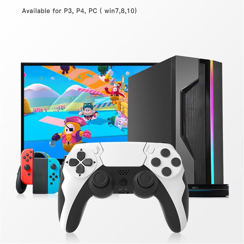 GAMINJA P48 bežični gamepad sa šestosnim žiroskopom kontroler igre za PS4 PS3 konzole osvaja 7 8 10 dvostruki vibracijski PC joystick