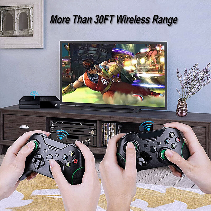 2.4G безжичен контролер за геймпад за игрова конзола WUKONG Контрол на компютър Вибрация за компютър с Windows Джойстик