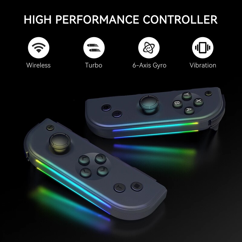Joypad za Switch Controller RGB Light Odsjaj Vibracija Podržava Screenshot Wake-up Funkciju Motion Gamepad za Switch Control