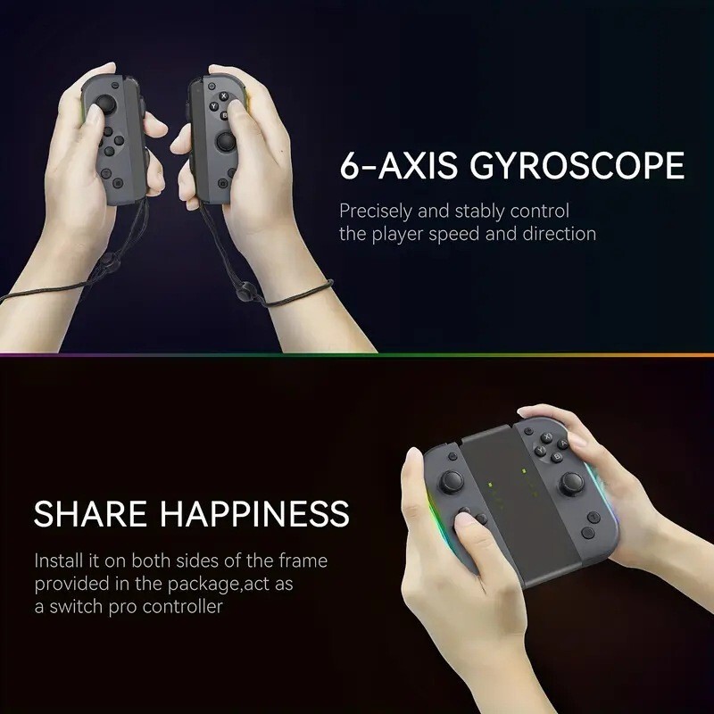 Joypad za Switch Controller RGB Light Odsjaj Vibracija Podržava Screenshot Wake-up Funkciju Motion Gamepad za Switch Control