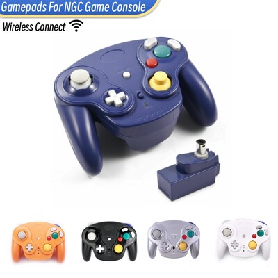 Bežični gamepad kontroler u 5 boja za NGC igraću konzolu s 2.4G adapterom Gamepads Joystick za GameCube konzolu za video igre