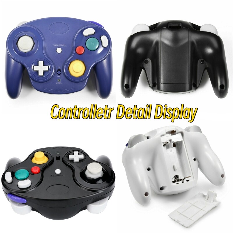 Bežični gamepad kontroler u 5 boja za NGC igraću konzolu s 2.4G adapterom Gamepads Joystick za GameCube konzolu za video igre