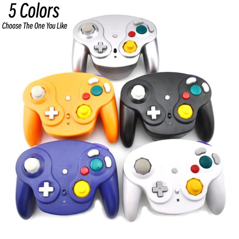 Bežični gamepad kontroler u 5 boja za NGC igraću konzolu s 2.4G adapterom Gamepads Joystick za GameCube konzolu za video igre