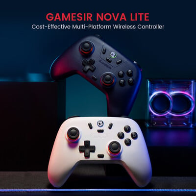 GameSir Nova Lite bezvadu slēdža kontrolieris Bluetooth spēļu panelis ar Hall efektu priekš Nintendo Switch iPhone Android tālruņa datora