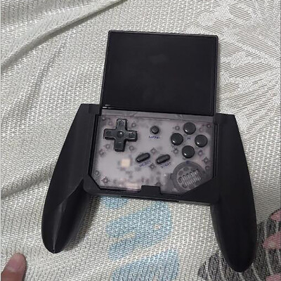 Skirta Anbernic RG353V RG353VS 3D spausdinimui žaidimų konsolės rankinių žaidimų pultai Rankena Rankena delno pagrindo ekrano stalo skylės plokštės laikiklio stovai