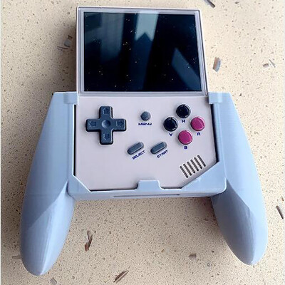 Skirta Anbernic RG353V RG353VS 3D spausdinimui žaidimų konsolės rankinių žaidimų pultai Rankena Rankena delno pagrindo ekrano stalo skylės plokštės laikiklio stovai