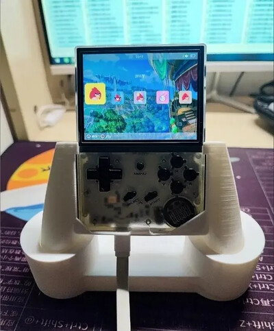 Skirta Anbernic RG35XX žaidimų pultams Rankena delno rankena 3D spausdinimas žaidimų konsolė rankinė žaidimų pultelis rankena delno pagrindo laikiklio stovai