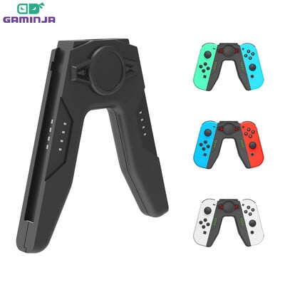 GAMINJA За Nintendo Switch Joy Con Controller Скоба за зарядно устройство със светлинен индикатор за Switch за Switch JoyCon Контролер за зареждане