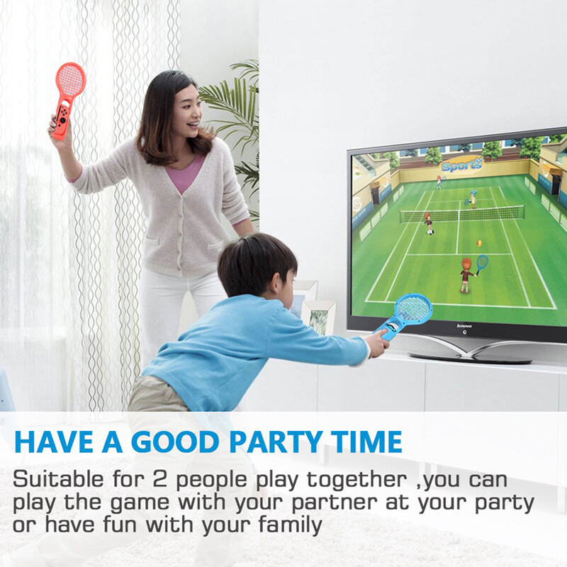 Nintend Switch NS Tennis ACES žaidimų grotuvas, skirtas Nintendo Switch OLED sporto priedams Joy-con ABS teniso raketės rankenos laikiklis