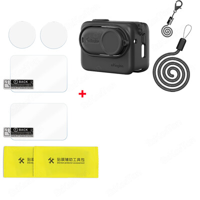 За Insta 360 GO 3S Силиконов защитен калъф Неплъзгаща се цялостна защитна обвивка Капак против надраскване Аксесоари за спортна камера